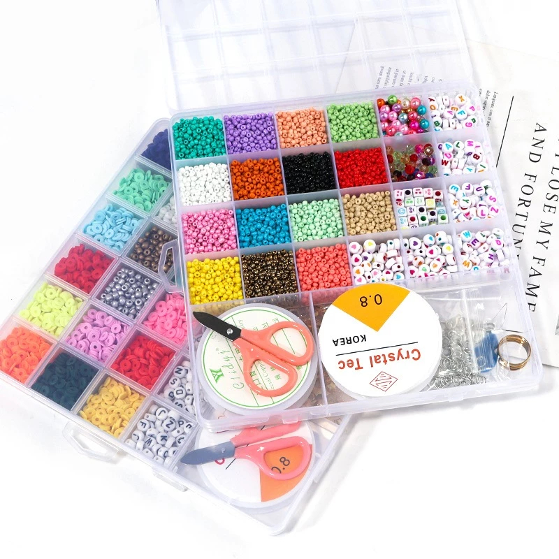5000Pcs Beads Kit DIY acrylic letter bead set for Name Bracelets ...