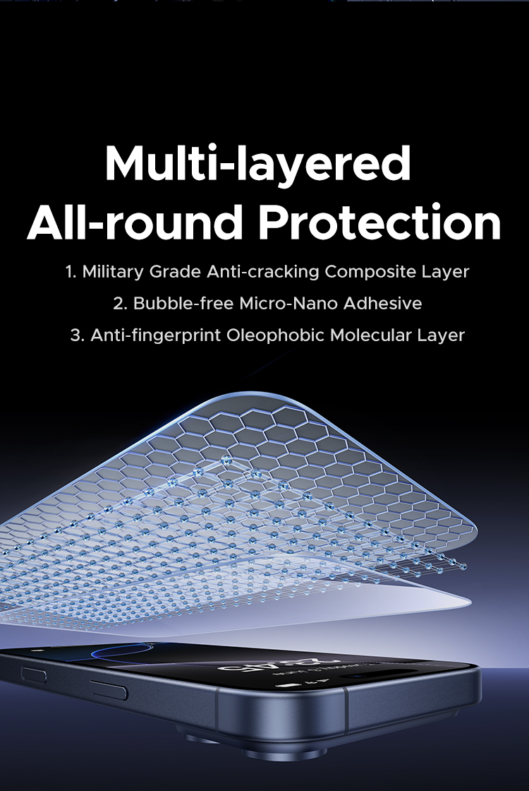 【Borderless HD Series】UGREEN Screen Protector Tempered Glass with ...
