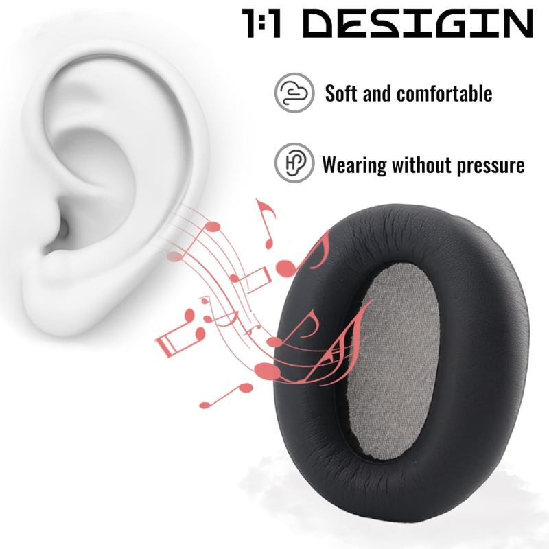 Replacement Ear Pads for Edifier W820nb / W820nb Headphones - Ear ...