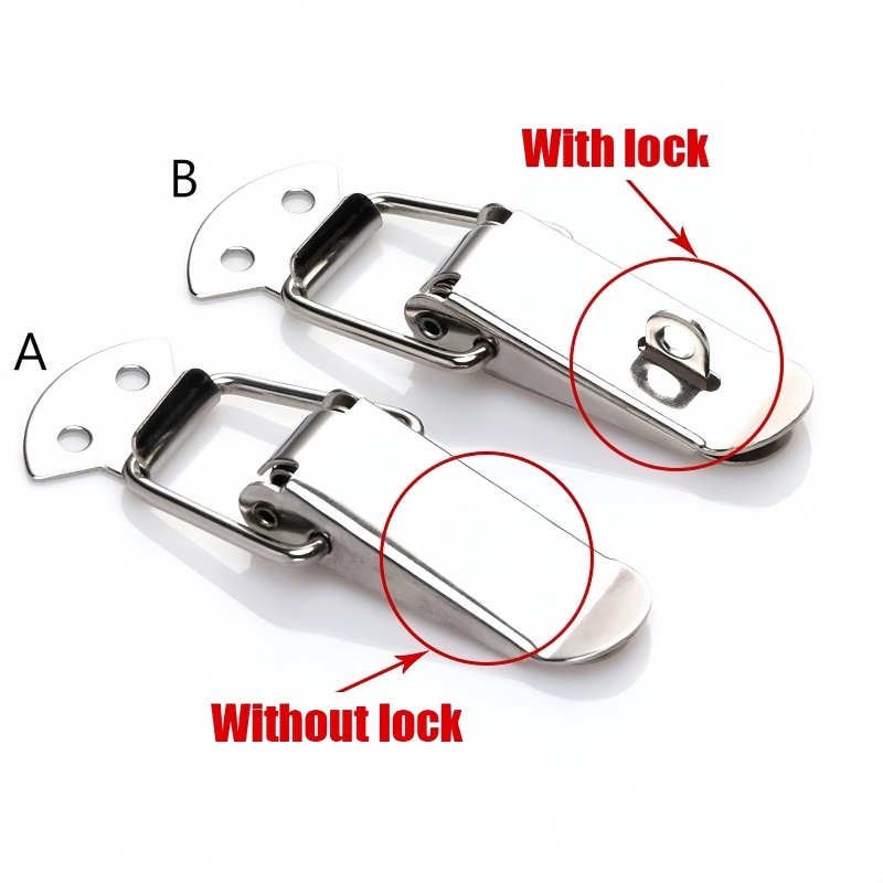 4/10pcs Stainless Stee Spring Loaded Toggle Lock Clasp Cold-Rolled ...