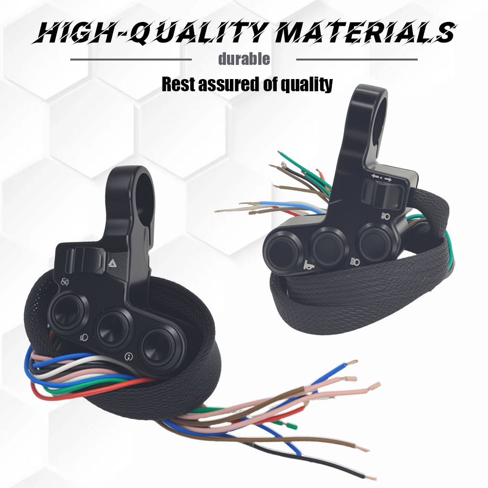 1 Pair Motorcycle Mlti-function Handle Switch CNC Quality Universal ...