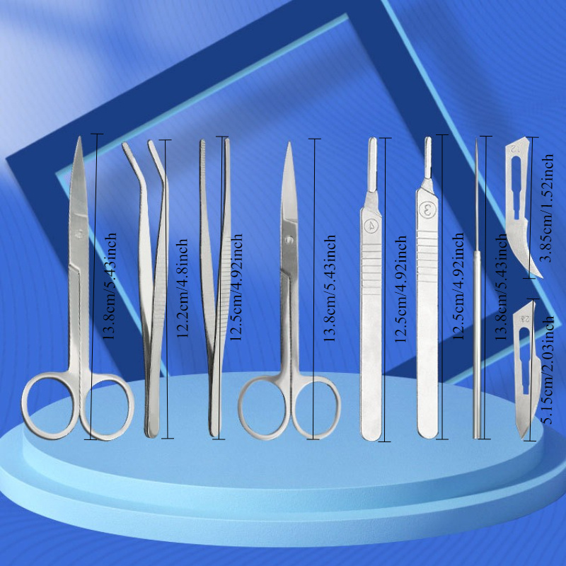 Professional Dissecting Kit 15 Piece Stainless Steel Anatomy Tools Set ...