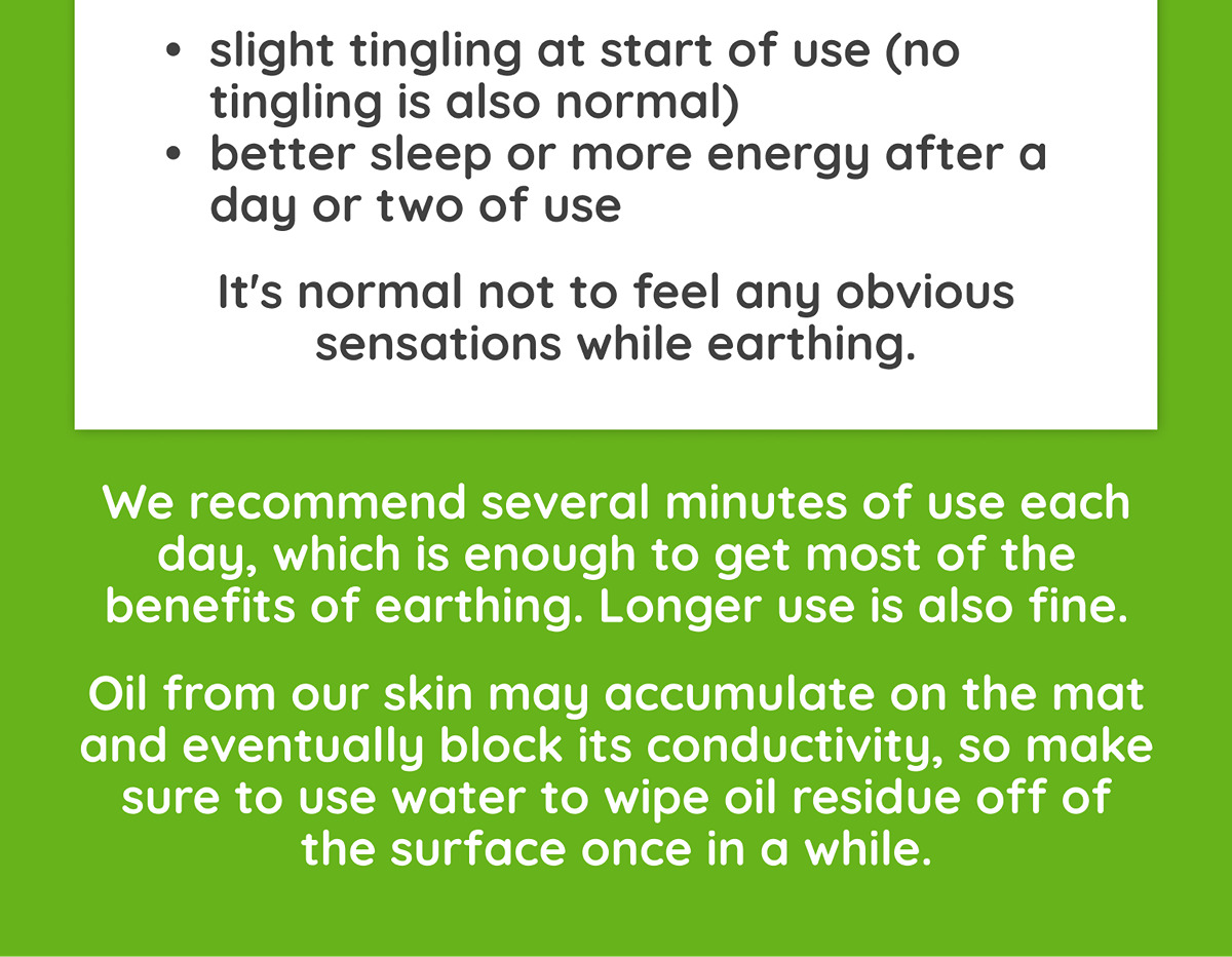 earthbeat Classic Earthing Mat. Grounding Natural Therapy for Sleep ...