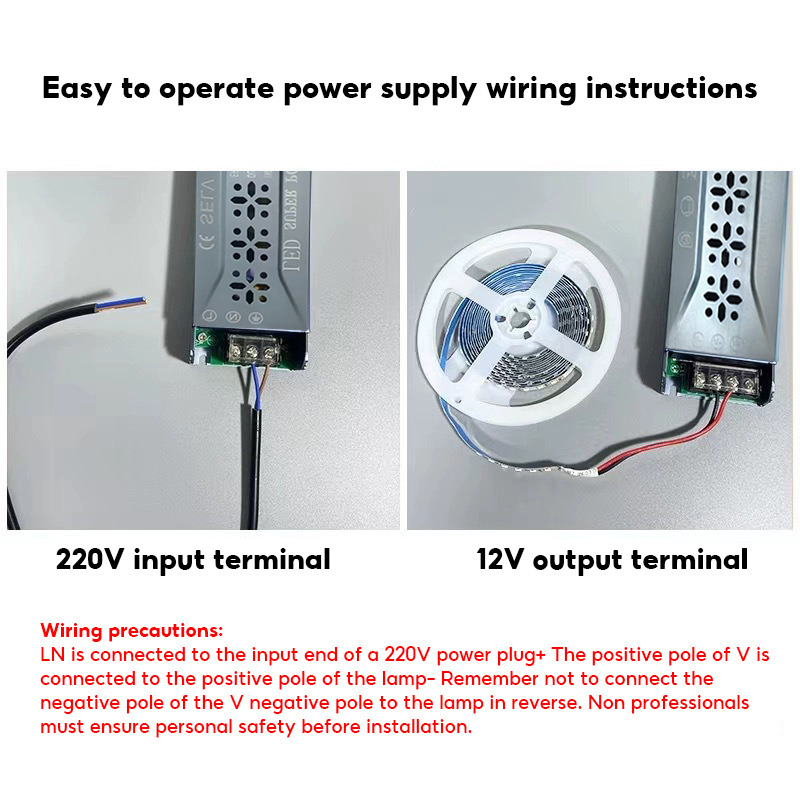 Low voltage light strip transformer Ultra thin silent power transformer ...