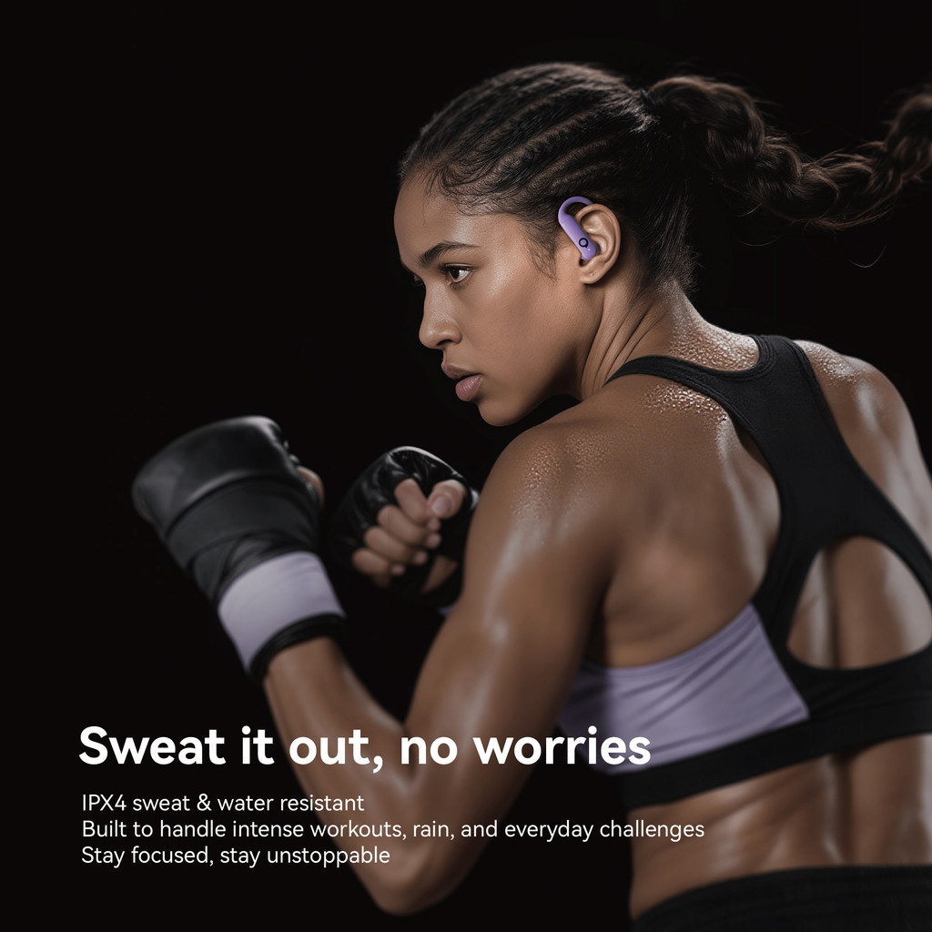Bridio T50 True-Wireless Workout Earbuds, Rotatable and Extendable Ear ...