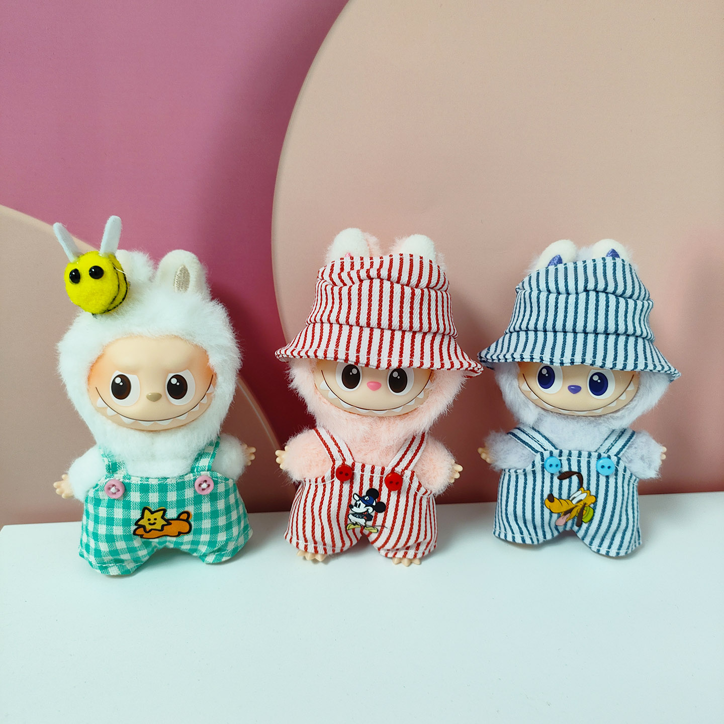 Mini Labubu V4 Clothes for 10cm LABUBU THE MONSETRES PIN OF LOVE Doll ...