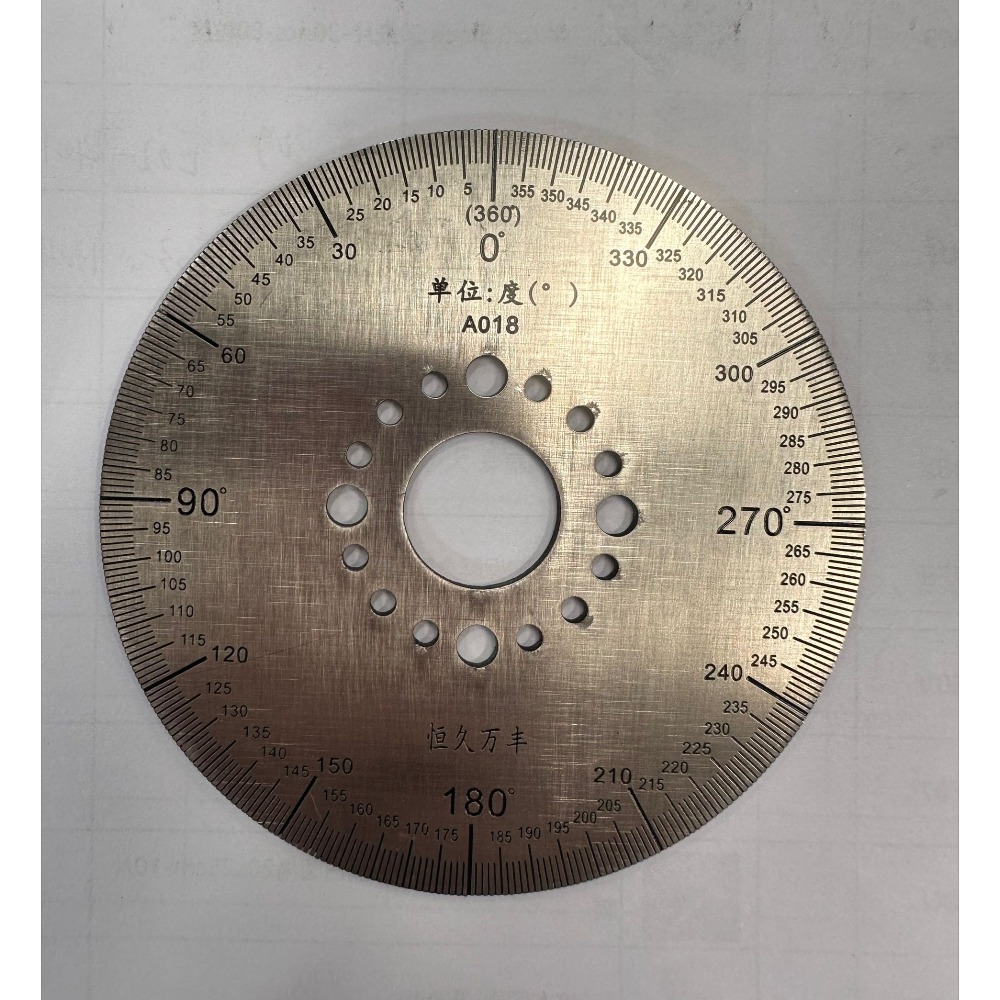 One Piece 100mm Diameter Dial Scale Degree Identification Graduated ...
