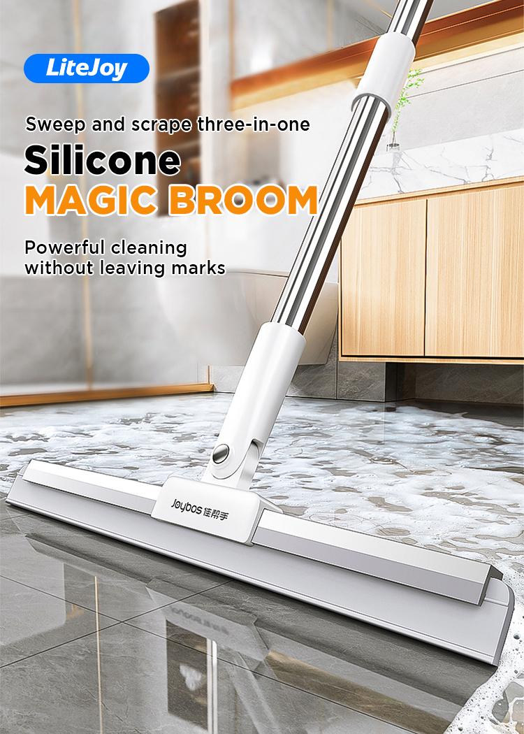 LiteJoy Magic Sweeper Aluminum Alloy Version - Floor Squeegee & Hair ...