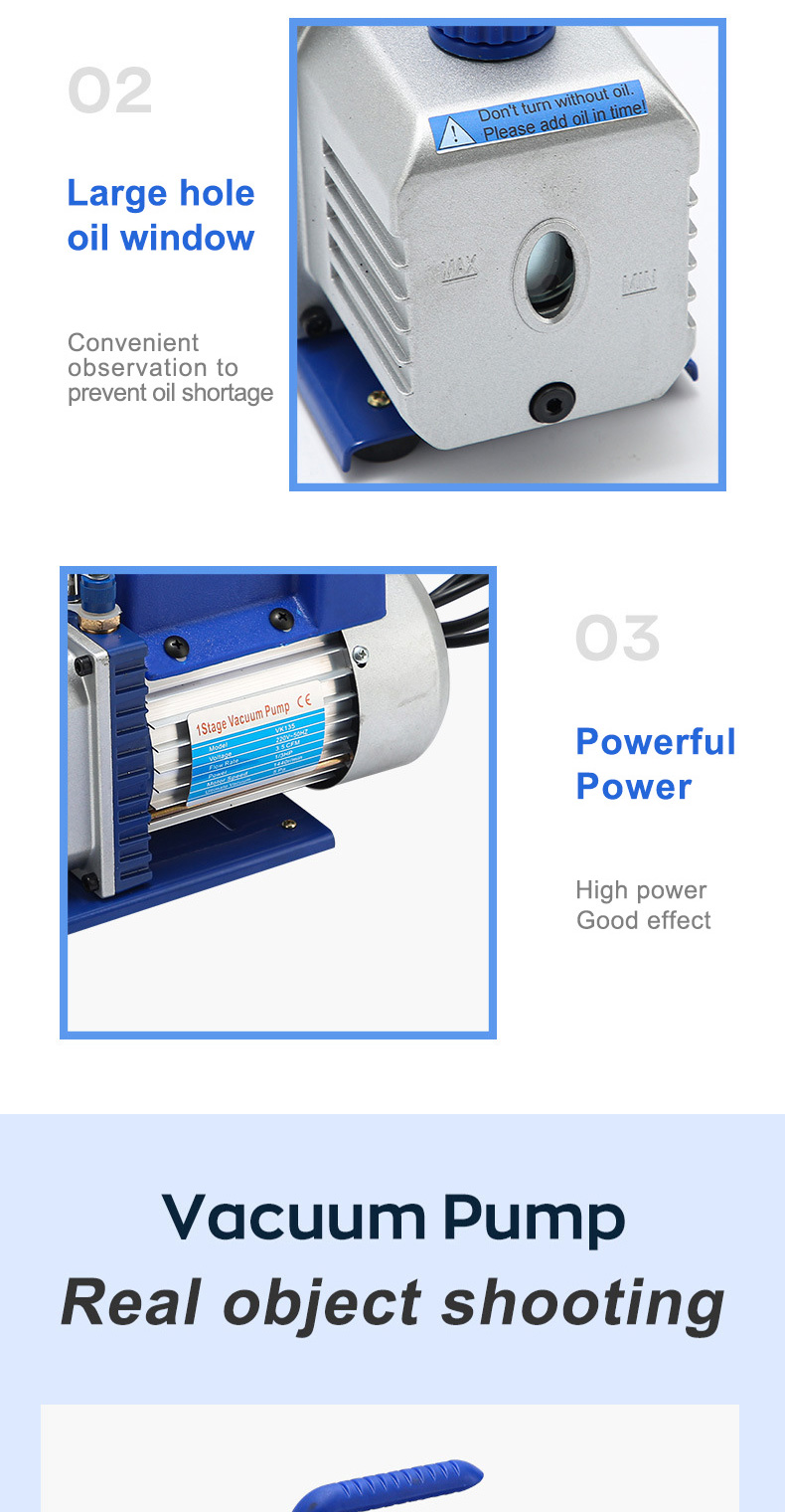5Pa Rotary Miniature Vane Vacuum Pump 3.5CFM 50HZ Rotary Vane Vacuum ...