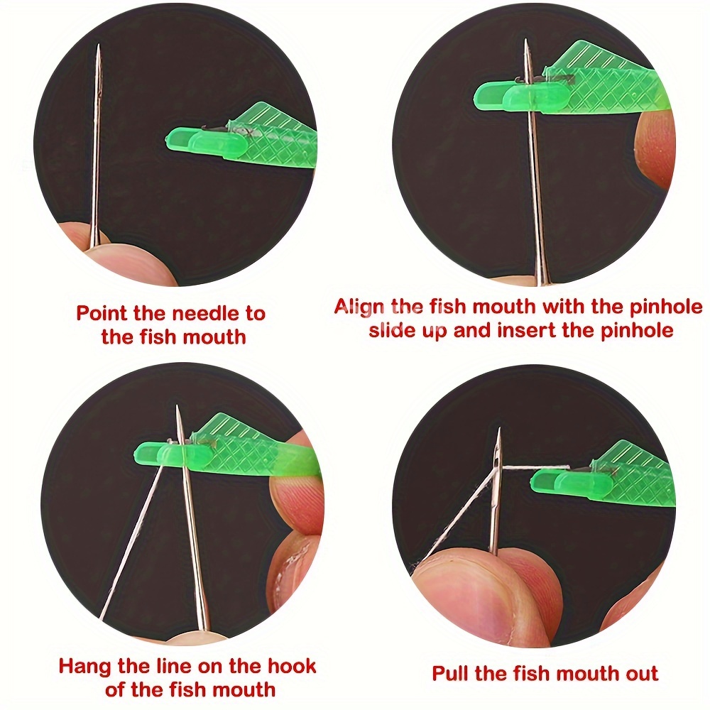 1/3/5 pcs Fish Mouth Sewing Machine Needle Threader Automatic Sewing ...
