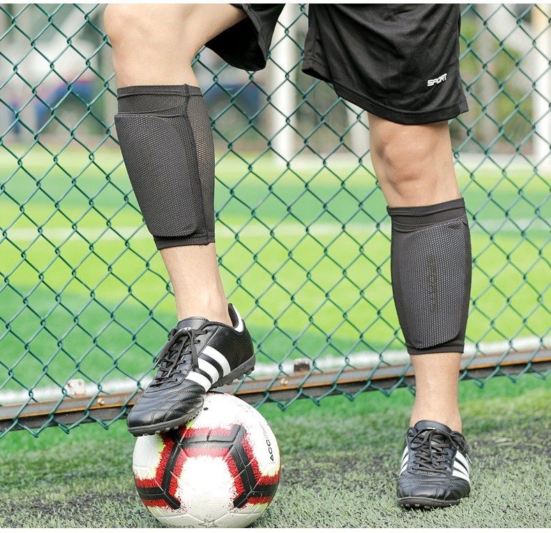 Football Shin Guards - Thickened Double-Layer Inserts with Sock Covers ...
