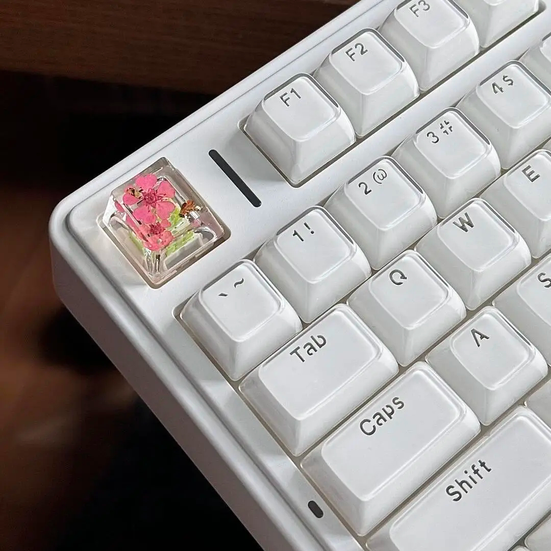 136 Keys White Translucent Clear Shine Through ABS Keycaps Jello ...