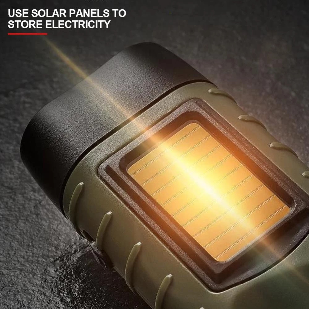 CLICK SHOPE Solar Powered Hand Cranked Charging Emergency Light ...