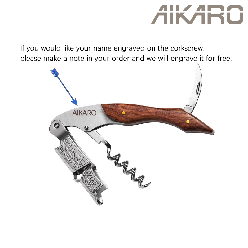 Personalized Wine Cork Opener, Professional Corkscrews for Wine Bottles ...