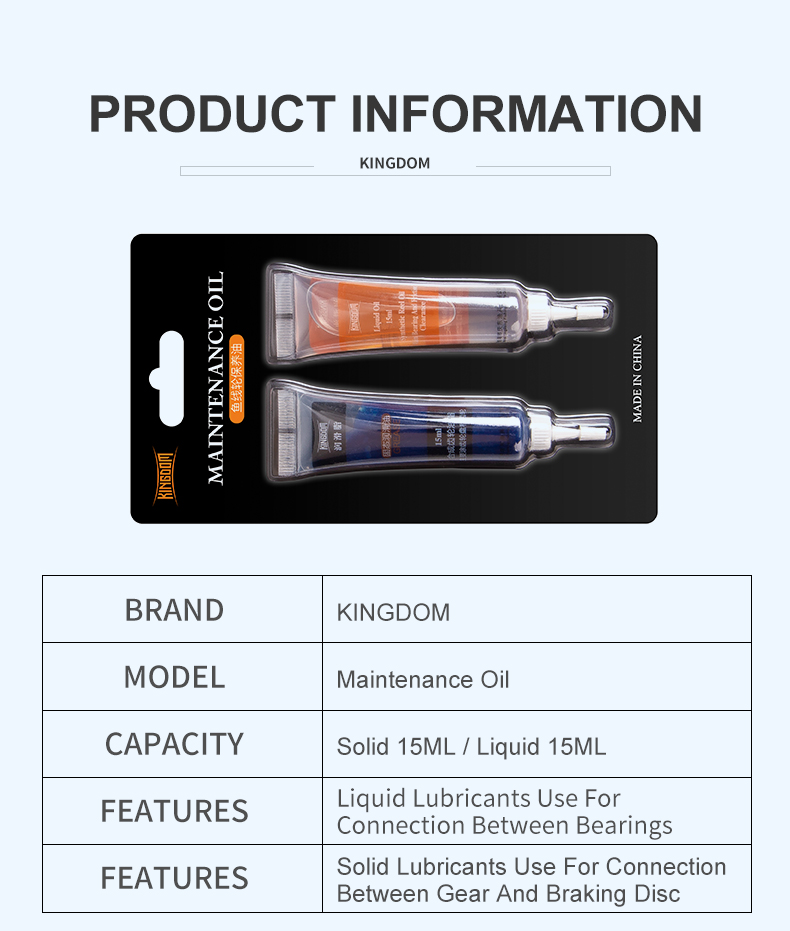 Kingdom Grease+Lubricant Oil For Fishing Reel Bearing Lubricant ...