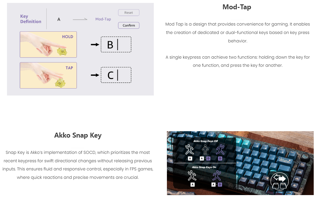 Akko MOD007 HE Year of Dragon Hot-swappable Wired Mechanical Keyboard ...