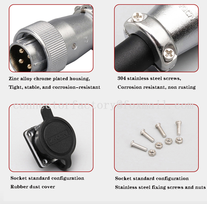 WS40 docking type 5-9-15 core 16-26-31 pin male plug female docking ...