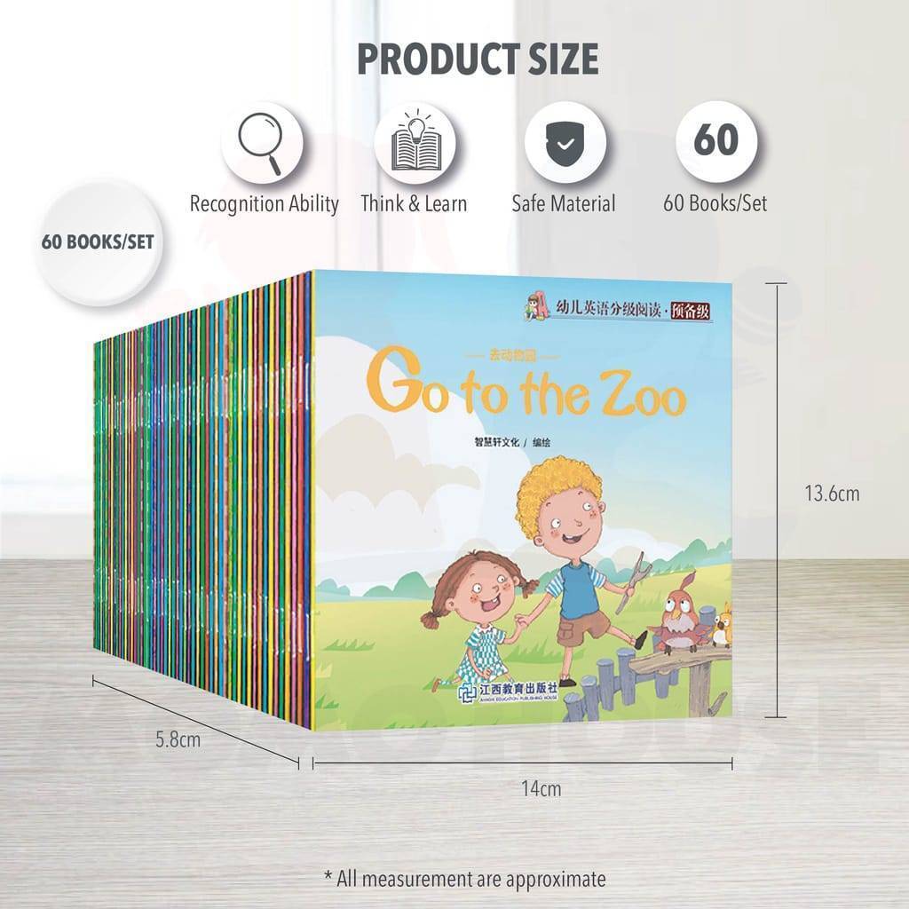 60pcs Bundle reading books for kids English Story Book for kids ...