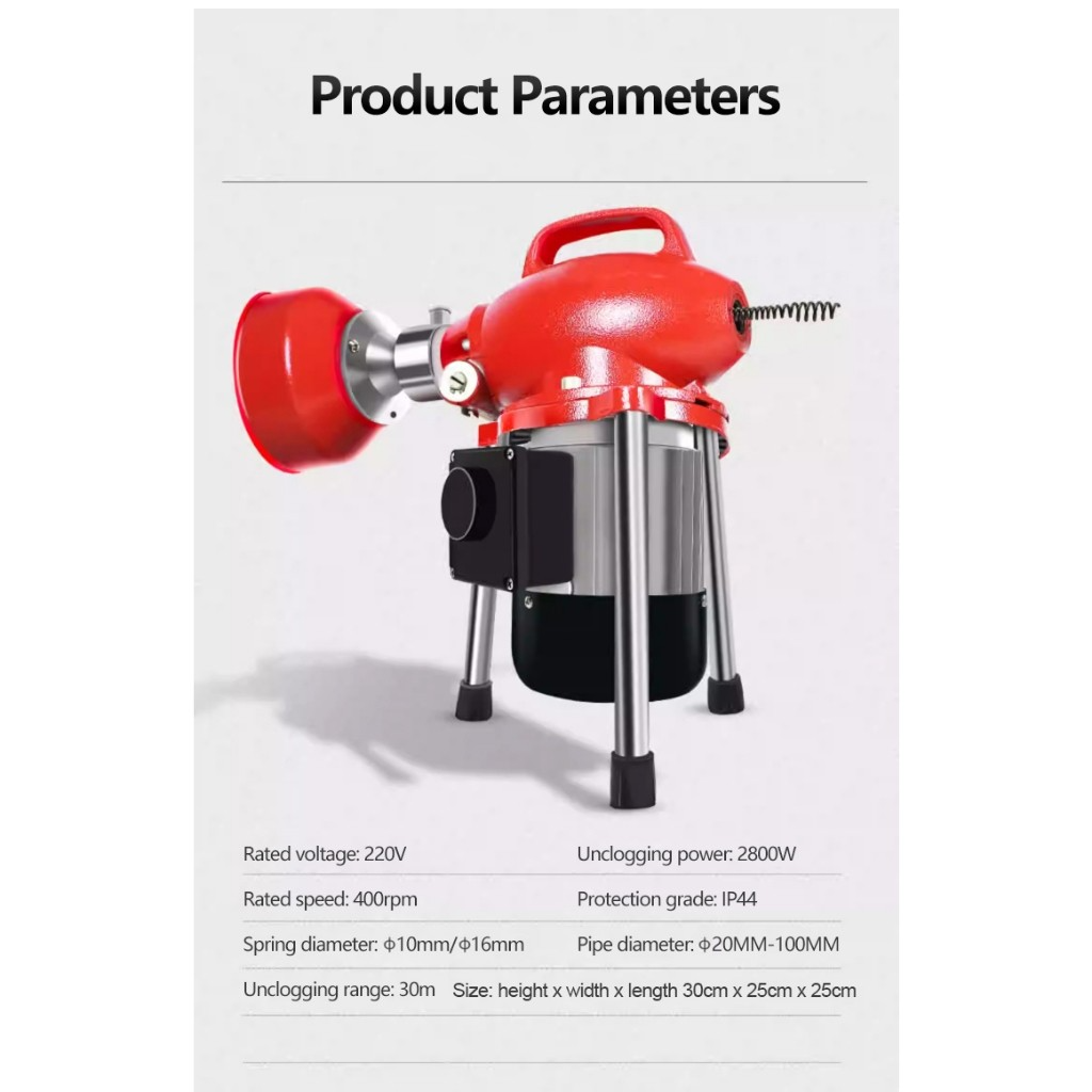 Automatic Dredge Machine Professional Clear Toilet Blockage Drain ...
