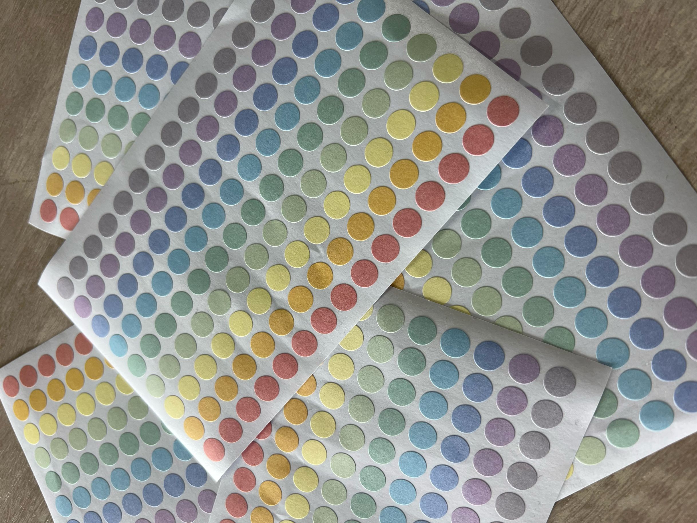 8mm，Various colors，135Pcs/Sheet Color dot label stickers 8mm color ...