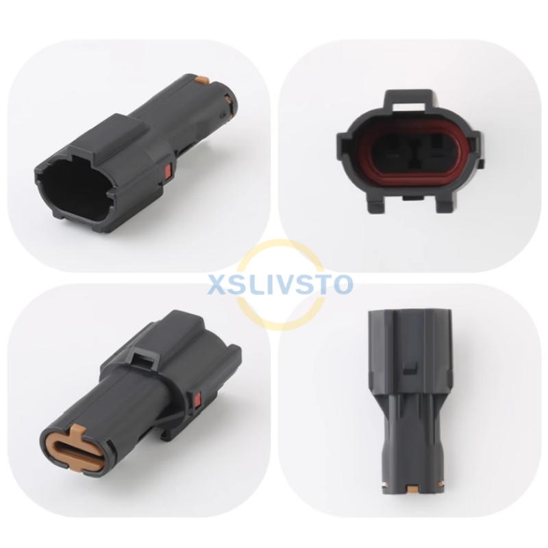 1 set 2 Pin Auto Waterproof Electrical Sensor Plug Connector 7123-1424 ...