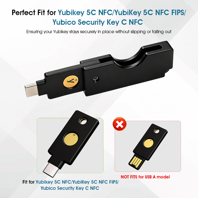 CNC Yubikey Foldable Case Holder for Yubikey 5 C NFC /Yubike 5 NFC C ...