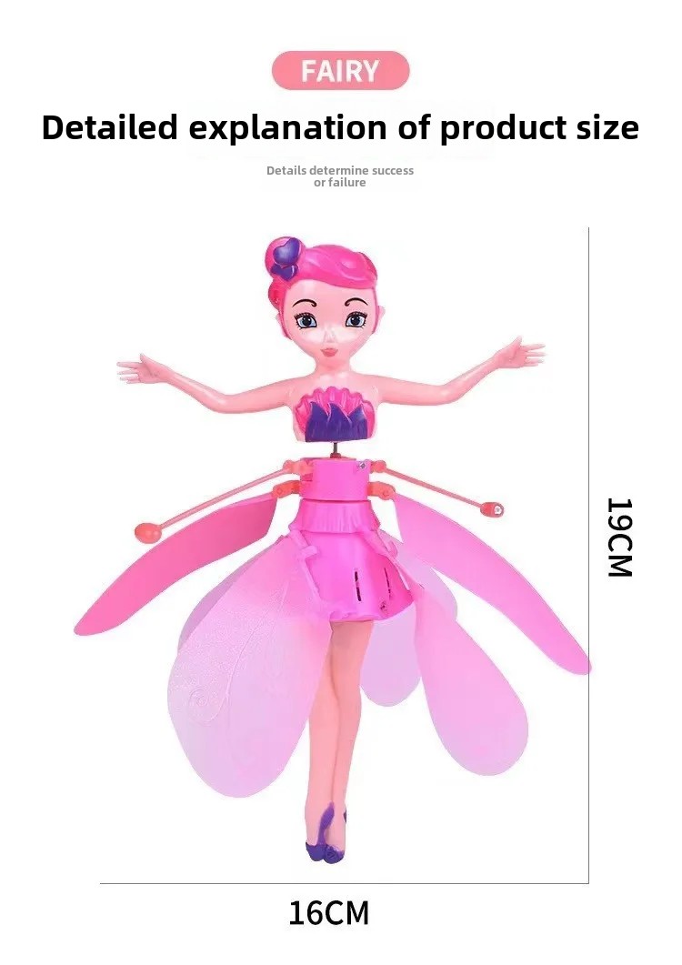 Remote-Controlled Flying Fairy Princess Magic Doll Toy for Kids ...