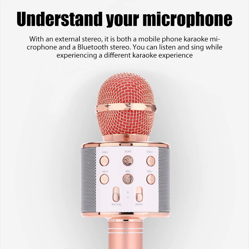 Bluetooth microphone wireless microphone karaoke male connector icom ...