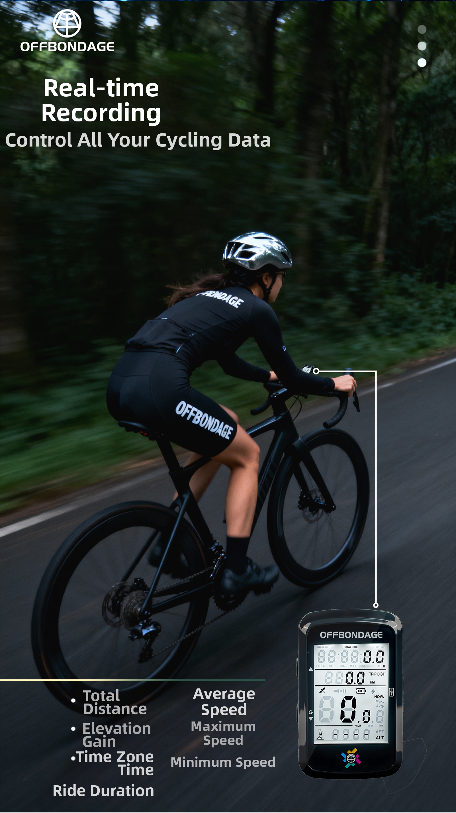 【Ships in 24HRS ⚡ | In Stock 】Wireless Bike Computer GPS Cycling ...