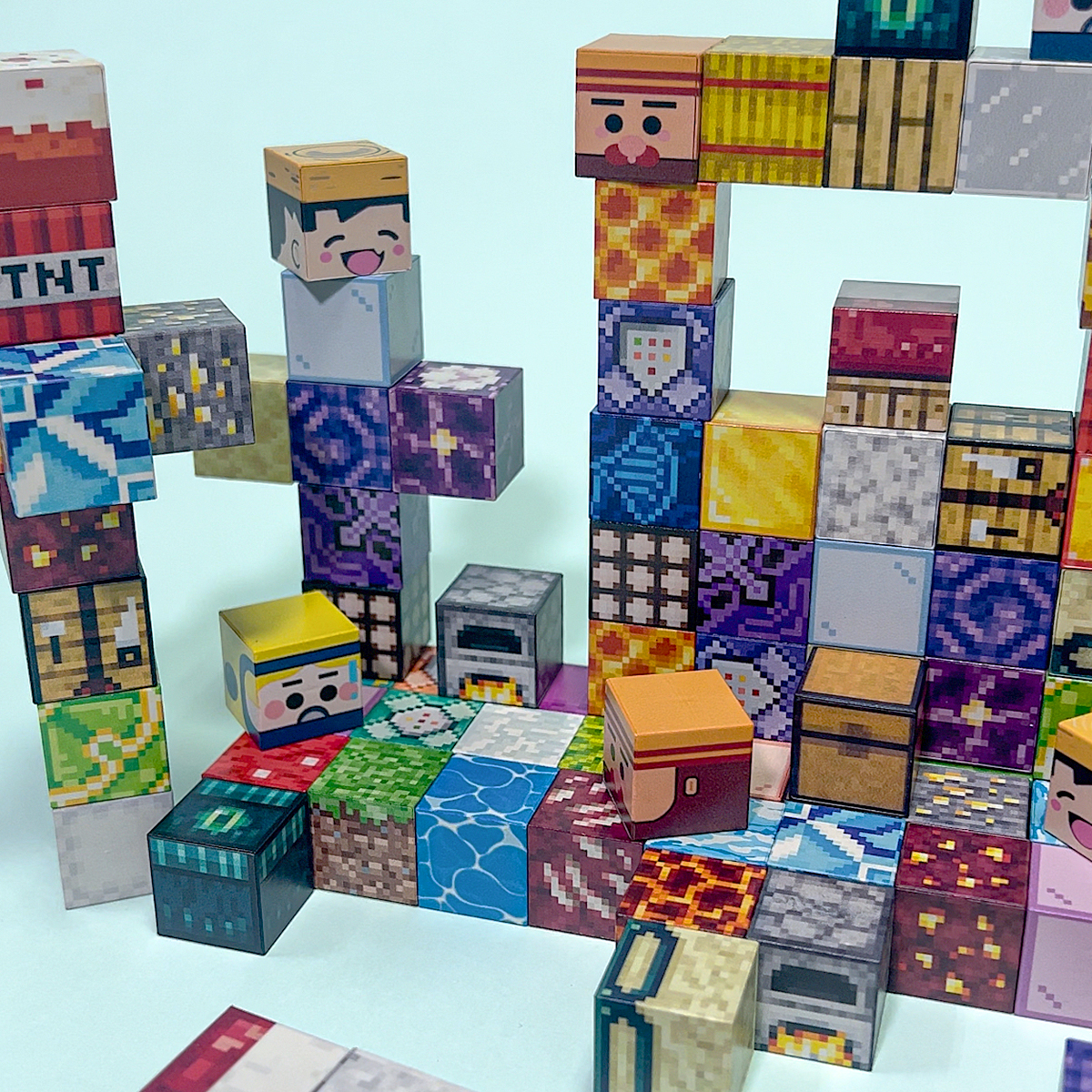 Magnetic Block Magnet World Magnetic Building Blocks DIY Variety Cube ...