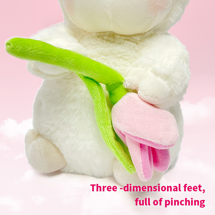 MINISO Sheep Series - Charming Warm White Lamb Plush Toy with A Sweet ...