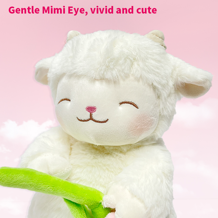 MINISO Sheep Series - Charming Warm White Lamb Plush Toy with A Sweet ...