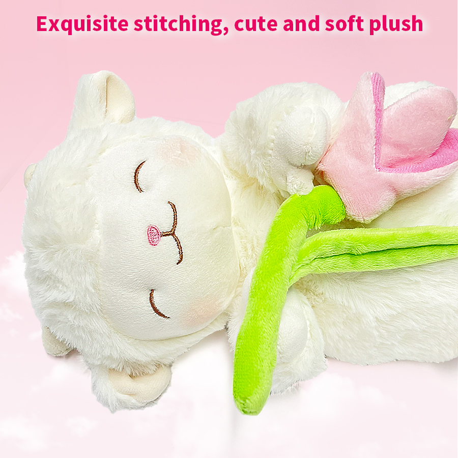 MINISO Sheep Series - Charming Warm White Lamb Plush Toy with A Sweet ...