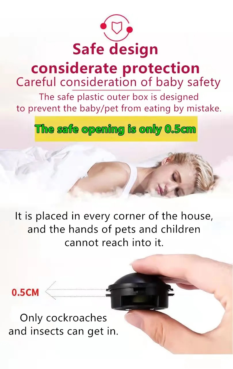 18Pcs Cockroach killer for home Cockroach Repellant Cockroach Gel Safe ...