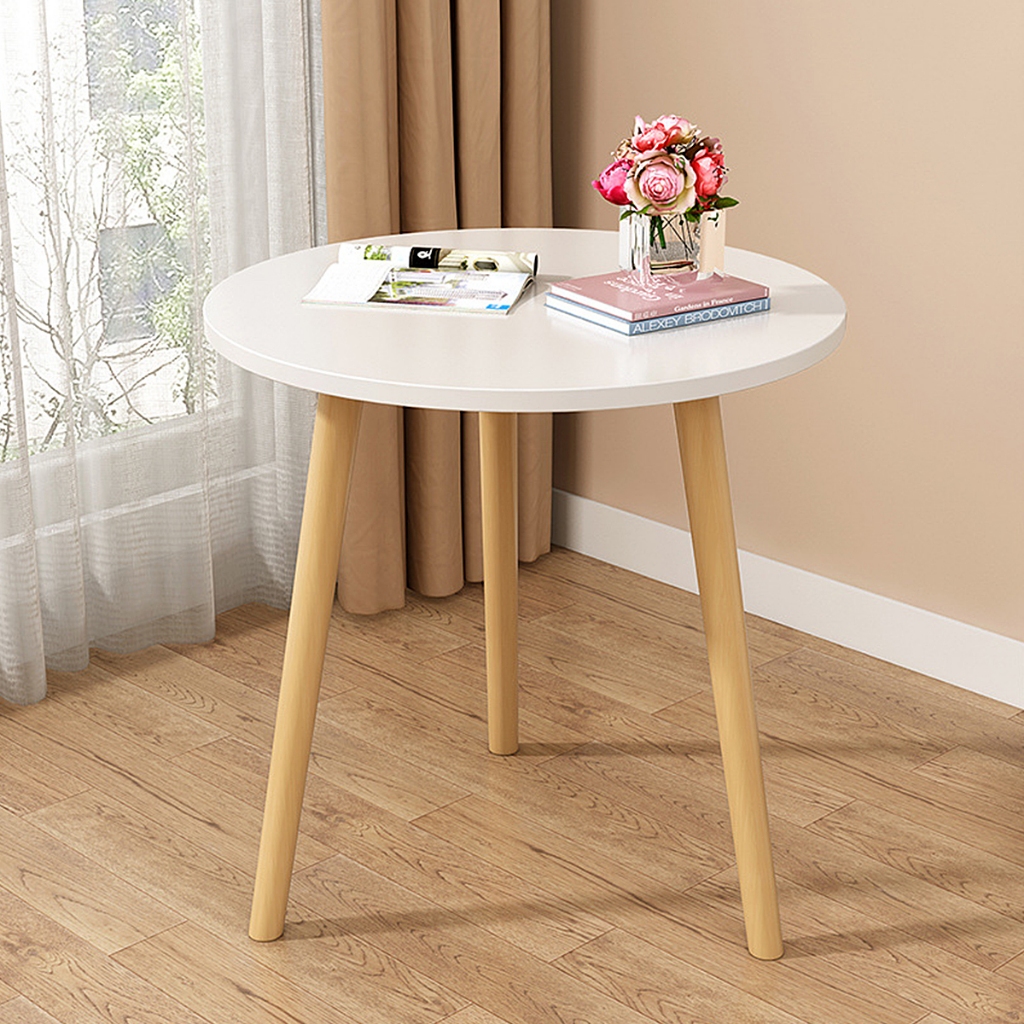 Geometric Home Nordic Small Round Table Wooden Solid Wood Tea Table ...