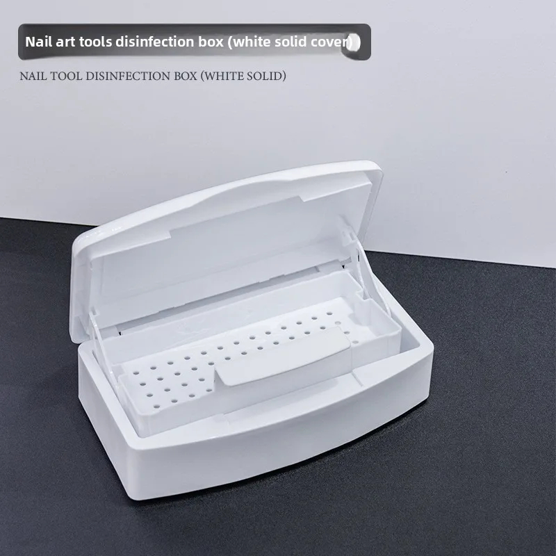 Nail Art Tool Sterilizer Tray Clean Sterilizing Box Storage Organizer ...
