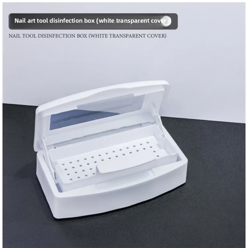 Nail Art Tool Sterilizer Tray Clean Sterilizing Box Storage Organizer ...