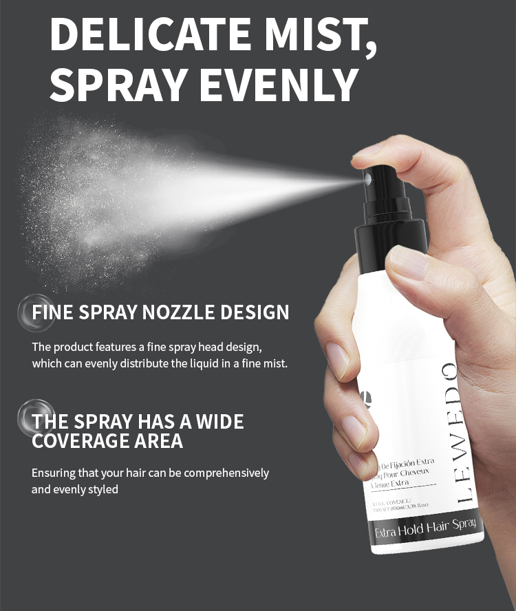 LEWEDO Hair Spray Strong Hold 100ml Hair Spray For Men Setting Spray ...