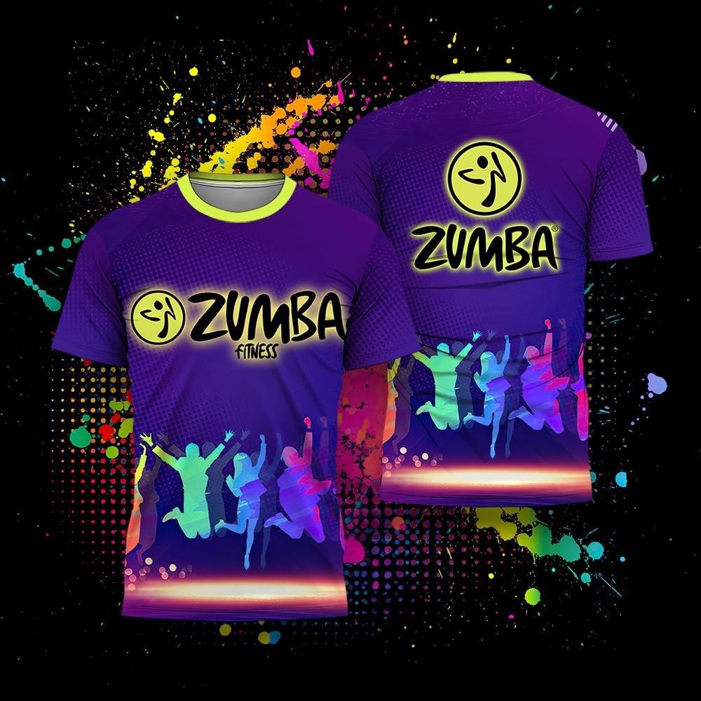 【Free Custom Name & Number】Zumba Quick Drying T-shirt Rainbow ...