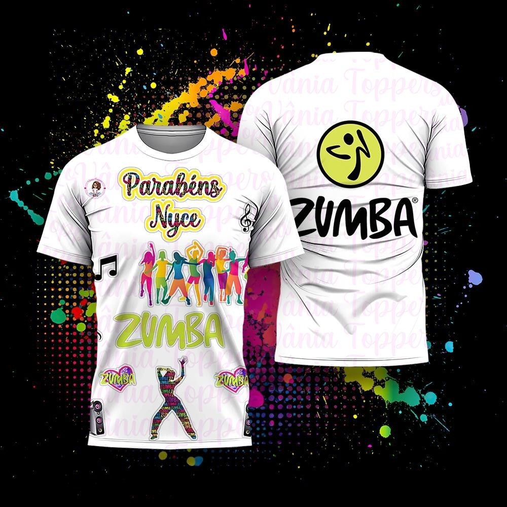 【Free Custom Name & Number】Zumba Quick Drying T-shirt Rainbow ...