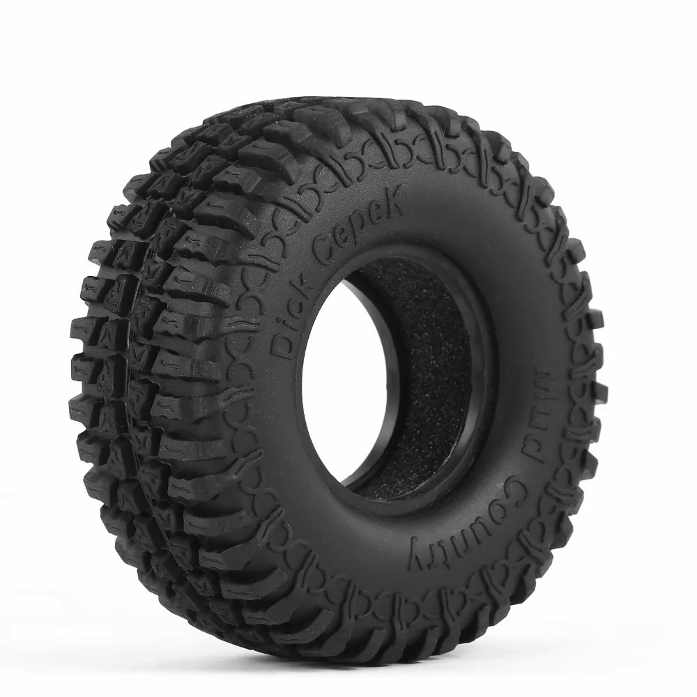 NEEBRC 4PCS 1.9 inch Rubber Rocks Tyres Wheel Tires 100mm 105mm 115mm ...