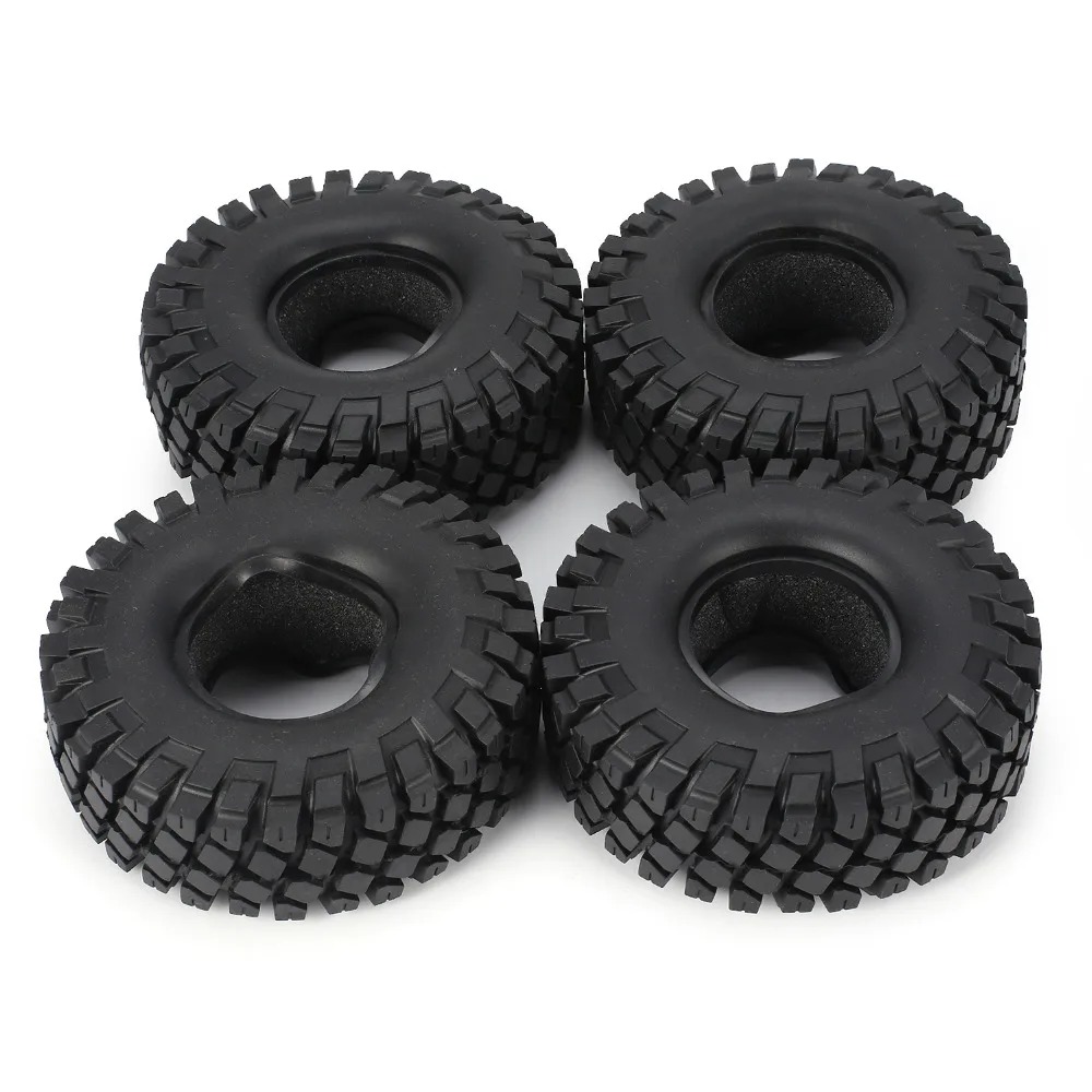 NEEBRC 4PCS 1.9 inch Rubber Rocks Tyres Wheel Tires 100mm 105mm 115mm ...