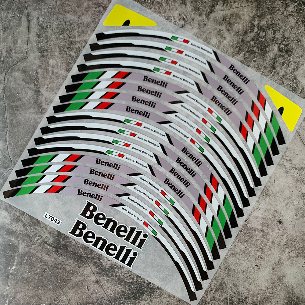 Benelli Rim Stickers Motorcycle 18 inch Wheel Hub Sticker Film Tire ...