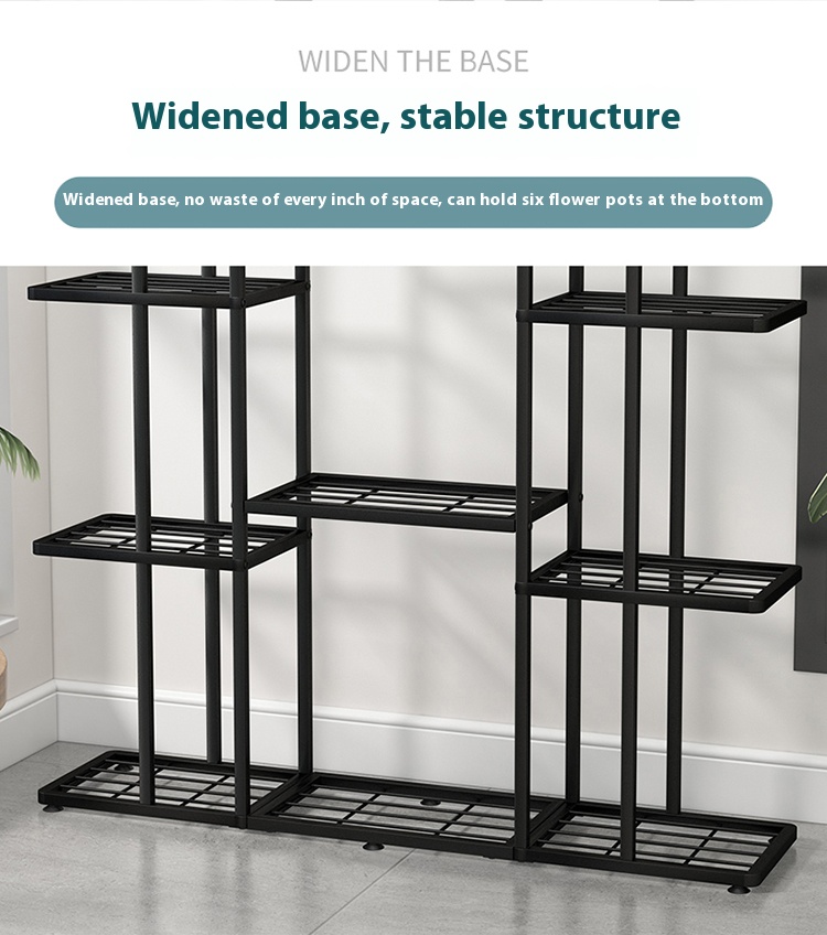 5 Layer Large Flower Rack Stand Stainless Steel Plant Balcony Display ...