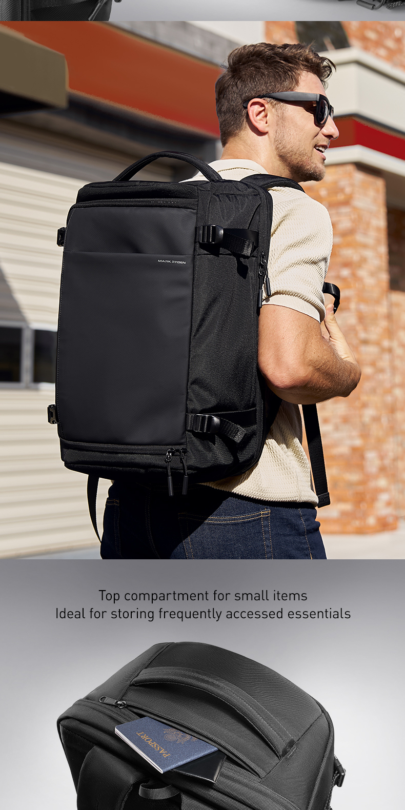 MARK RYDEN Travel Backpack For Men | Shopee Philippines