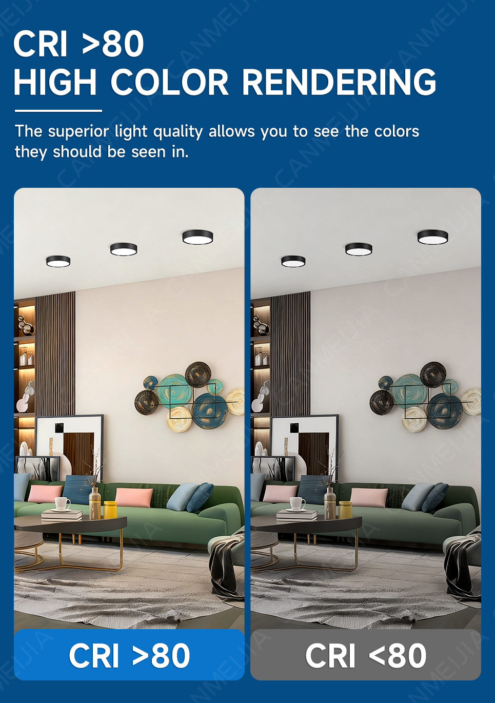 Pin Light Surface Mounted Led Downlight Ceiling Light Tricolor Pinlight ...