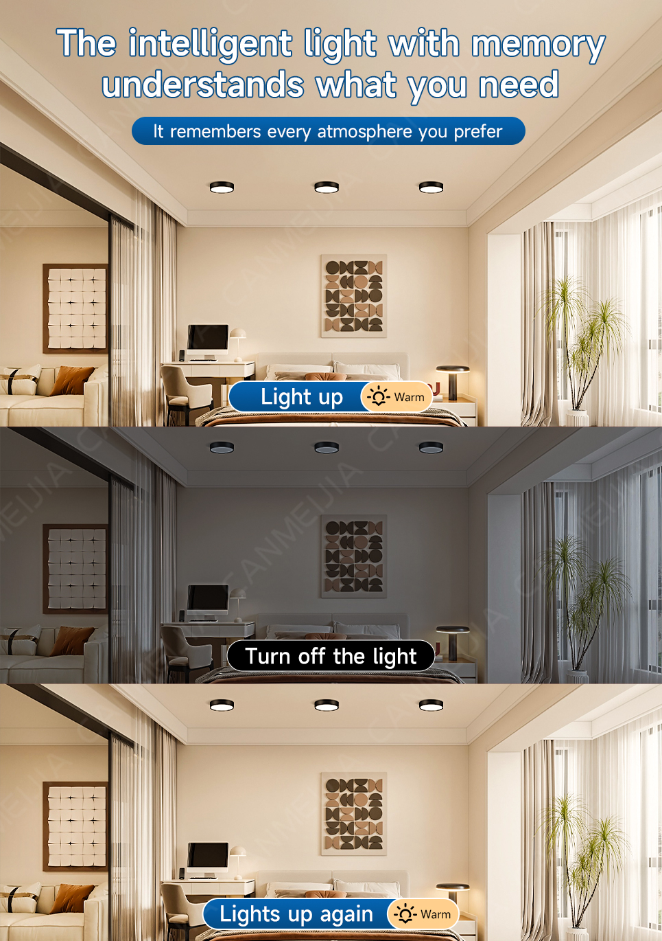 Pin Light Surface Mounted Led Downlight Ceiling Light Tricolor Pinlight ...