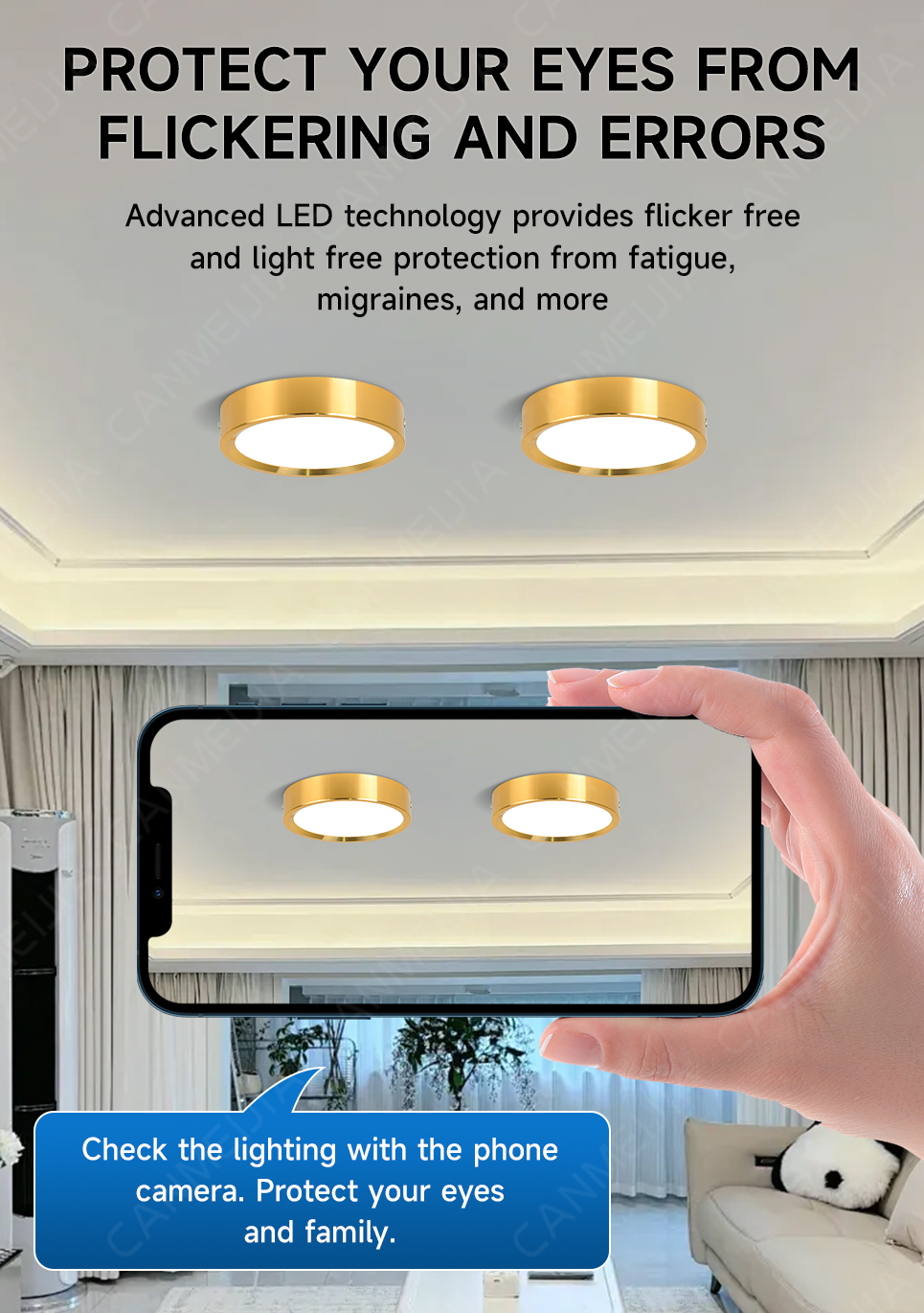 Pin Light Surface Mounted Led Downlight Ceiling Light Tricolor Pinlight ...