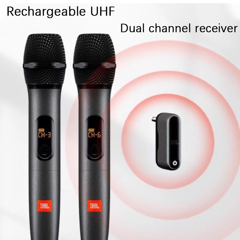 JBL Wireless Microphones With 2 Handheld Microphones For Gatherings 