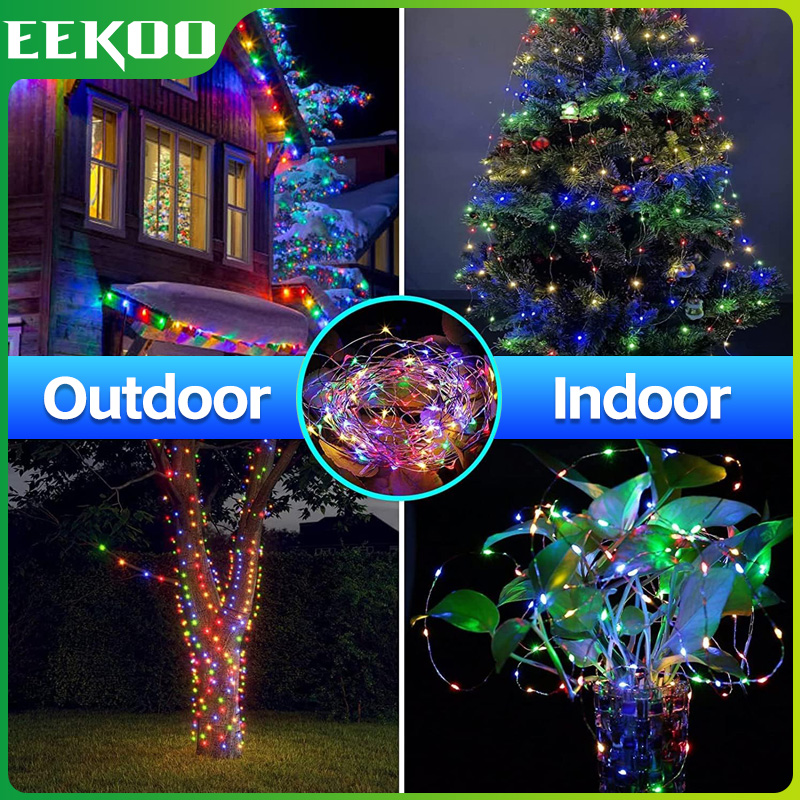 EEKOO 10M 100LEDS christmas lights outdoor waterproof Party Fairy ...